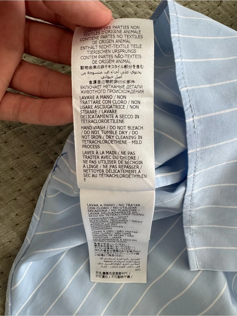 Gucci Blue Stripe Long Sleeve Collared Button Up Dress Shirt | Made in Italy